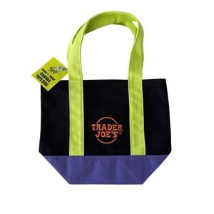 Trader Joe's Black multicolor Mini Tote